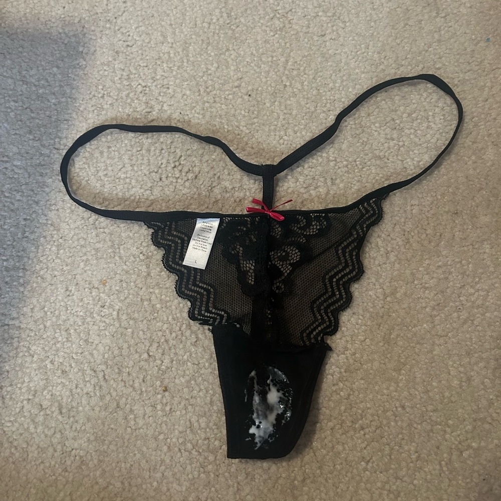 Worn women’s underwear g string